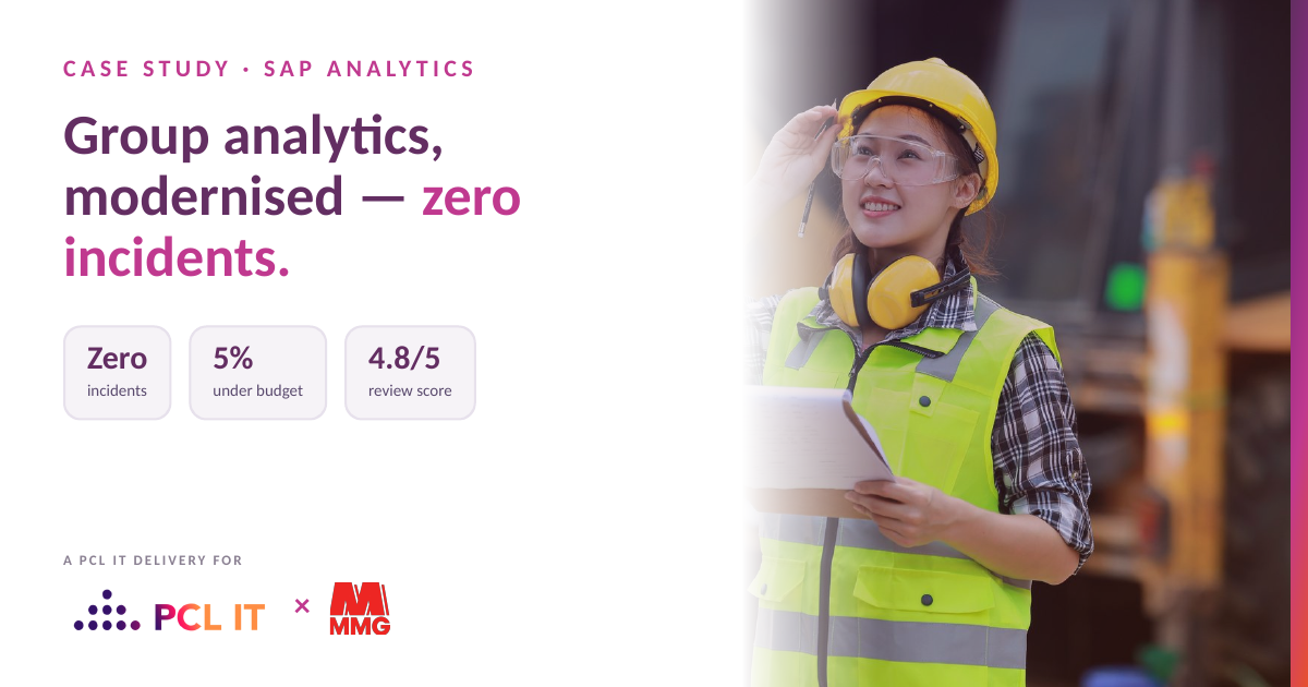 PCL IT × MMG — SAP analytics case study